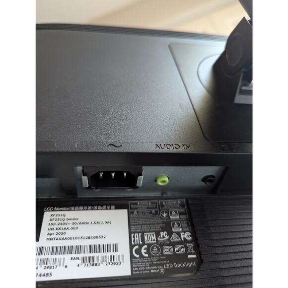 Acer XF251Q 24.5" Gaming Monitor 75Hz FHD FreeSync HDMI VGA Adjustable Stand - Picture 6 of 6